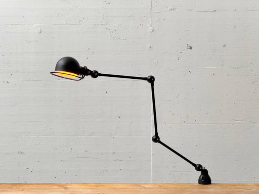 Three-arm clamp lamp by Jean-Louis Domecq for Jieldé, 1950s design