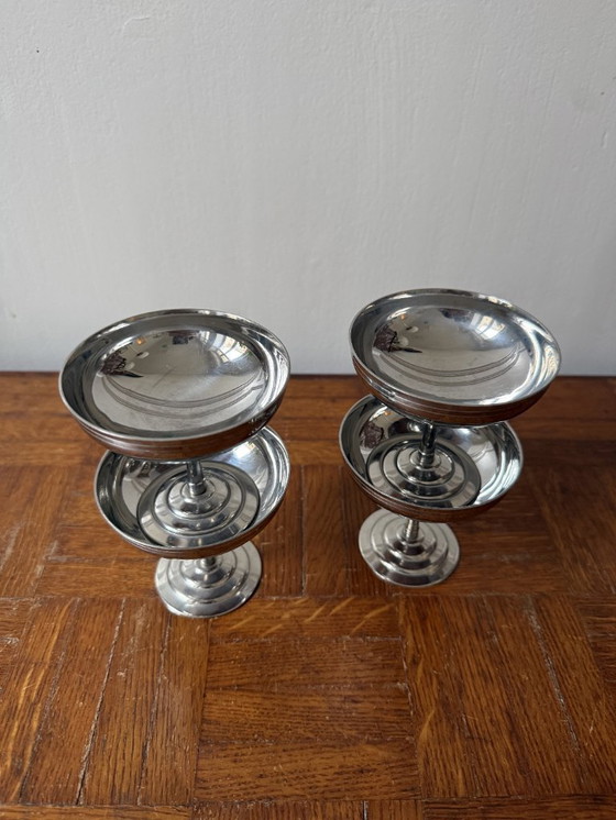 Image 1 of 4 coupes inox sur pied