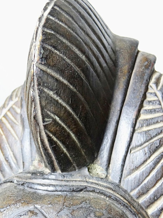 Image 1 of Decoratief Afrikaans wandmasker in de Punu Tsangui-stijl, gesneden hout, 20e eeuw