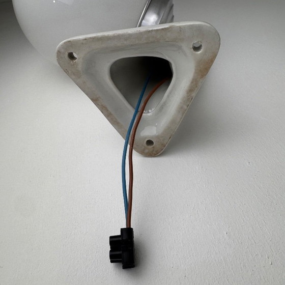 Image 1 of Pair of antique vintage opaline wall sconces