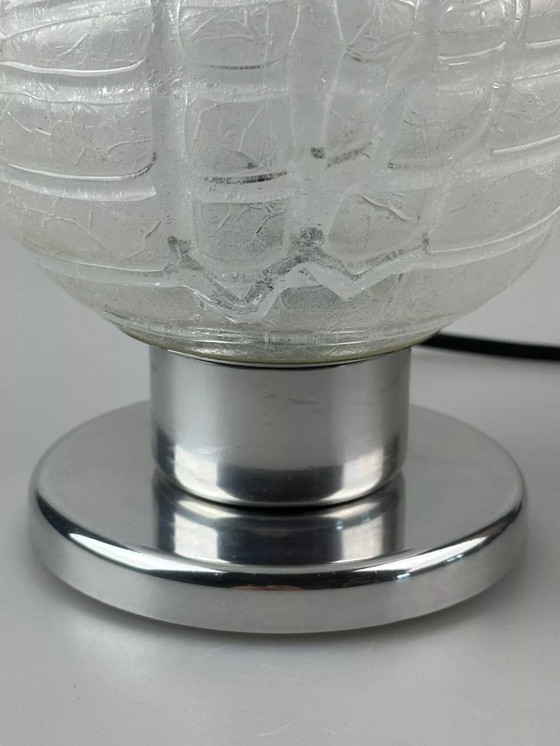 Image 1 of Lampe de chevet des années 60 70 Chrome Doria Verre Space Age Design