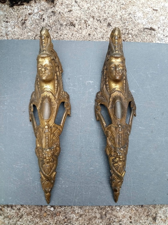 2 ornements en bronze pour meubles du 19e siècle – Objets déco, Art Nouveau (photo 4 of 4)