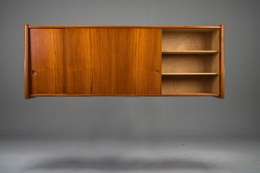 Floating Wallsideboard in Teak by Hans J. Wegner for Ry Furniture, 1959