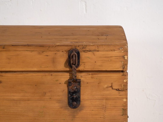 Baúl antiguo de madera maciza (c.1920) #16, Armarios de almacenamiento, Marrón, Rustic (foto 28 de 40)