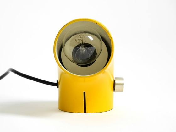 Image 1 of Very rare original Space Age 60s yellow table lamp made of iron by Temde