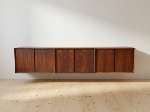 Poul Cadovius Floating Wall Mounted Rosewood Sideboard By Cado, 1960s. – dressoirs