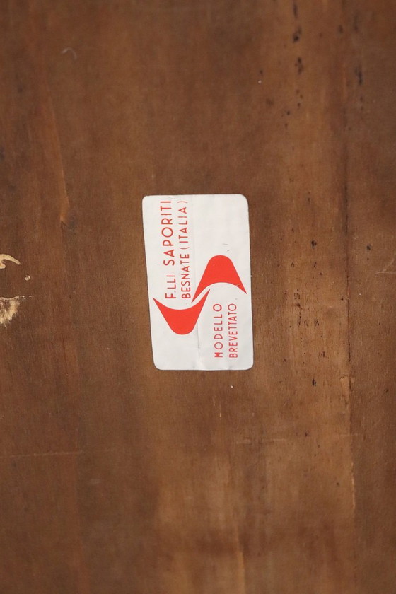 Image 1 of Sofás naranjas y blancos de Saporiti Italia, década de 1960, juego de 2