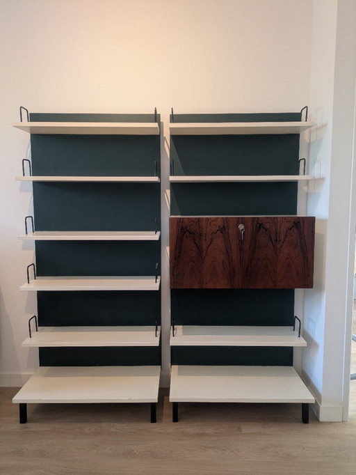 Vintage wall unit/wall cabinet, set of two