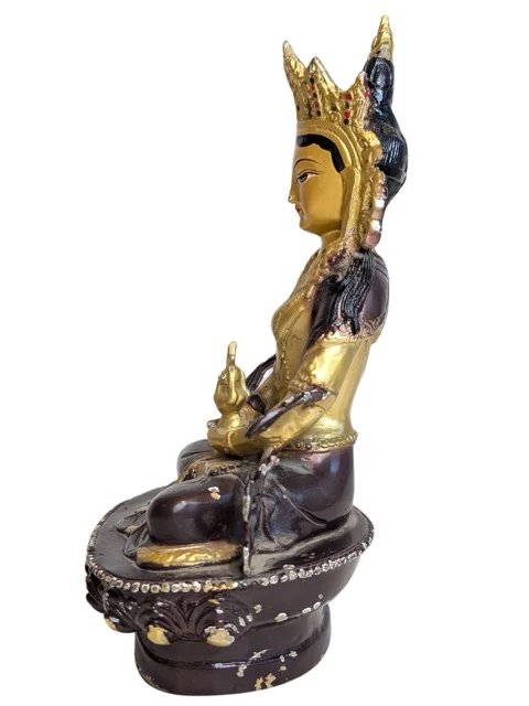 Tara Statue – Vergoldete Bronzefarbene Moderne Dekorative Bildhauerei (photo 5 of 13)