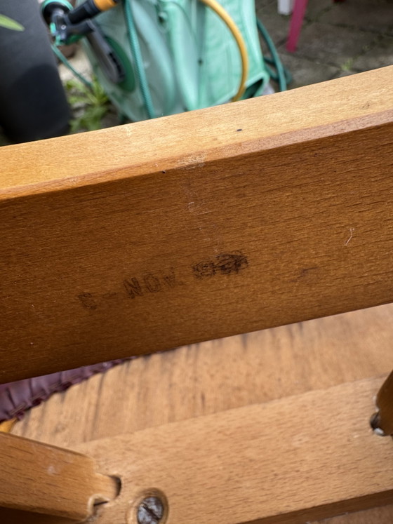 Set di 5 Sedie da pranzo Pynock – Legno, Skai, 1990 (photo 9 of 9)