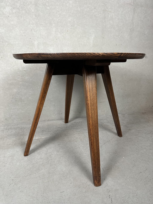 Tavolino vintage "japandi" - rovere