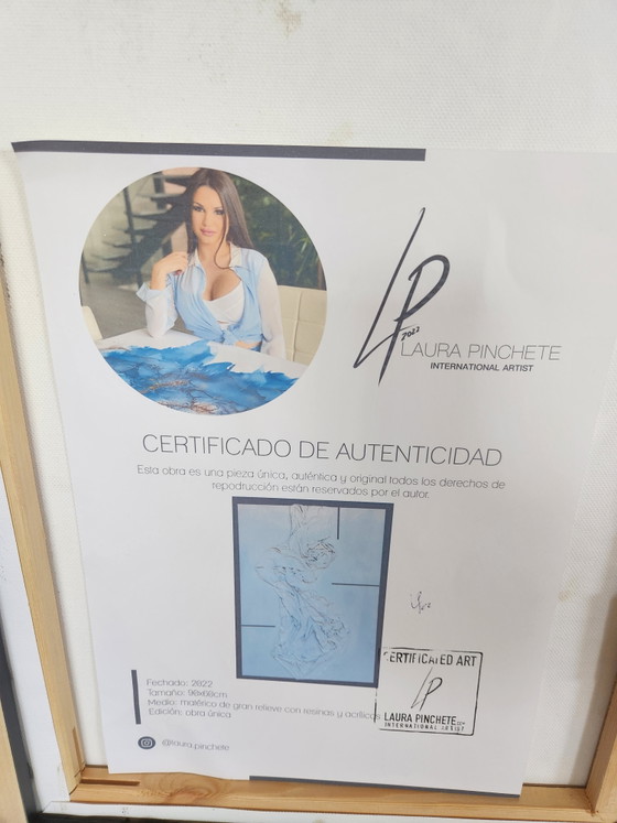 Image 1 of Laura Pinchete (2022) - "Pureza Estructural" - Opera a rilievo unica con certificato