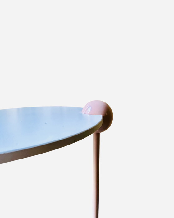 Image 1 of "Piccolo" side table in Memphis style - Edward Geluk for ArCo, Netherlands, 1984 Rotatable