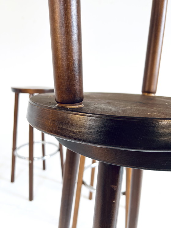 Image 1 of 6x sgabelli da bar brutalisti anni '70