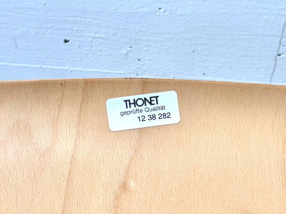 Image 1 of Juego de 4 sillas voladizas Thonet S43 de Mart Stam, fabricadas con tubos de acero cromado y madera contrachapada de haya.