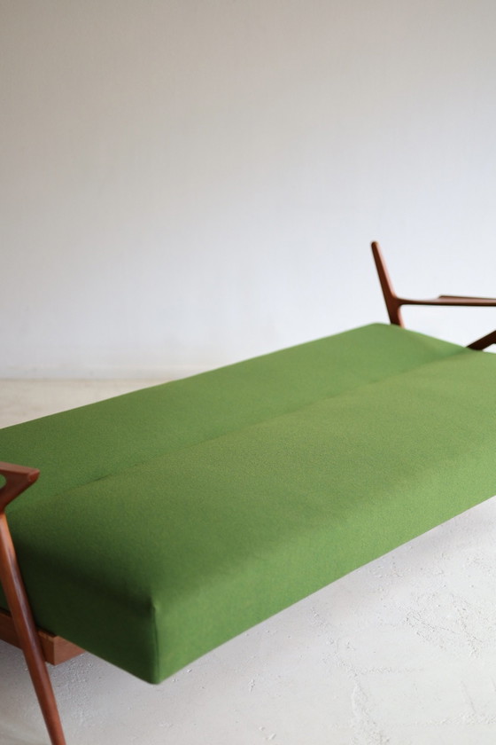 Vintage Z-Sofa/ Daybed Poul Jensen 1950s – Selig, Wood, Textile (photo 3 of 6)