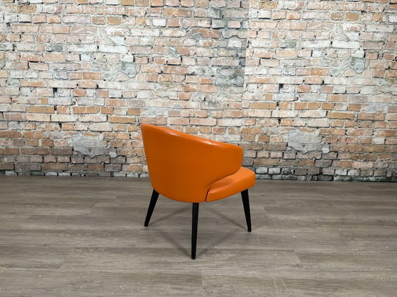 Minotti Aston Sessel – Oranges Leder | Rodolfo Dordoni – Leather, Metal (photo 4 of 11)