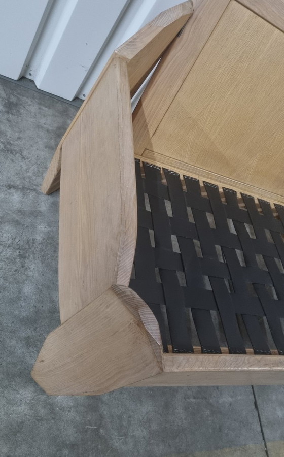 Image 1 of Banco + sillón único de madera maciza de estilo antroposófico