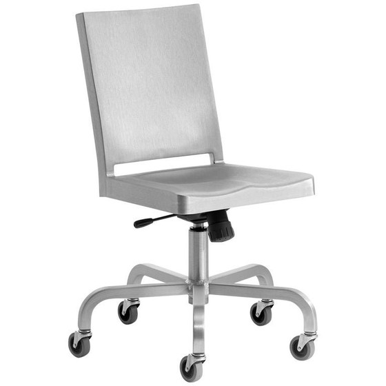 Sedia da ufficio Emeo Design Philippe Starck, ruote Hudson, alluminio – Emeco, Sedie da ufficio, Plastic (photo 19 of 19)