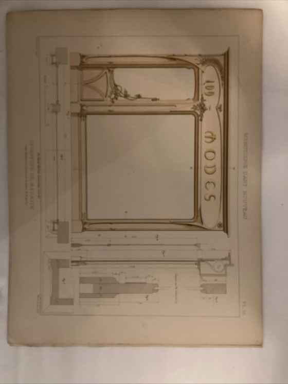 Image 1 of 20 auténticos diseños de carpintería Art Nouveau