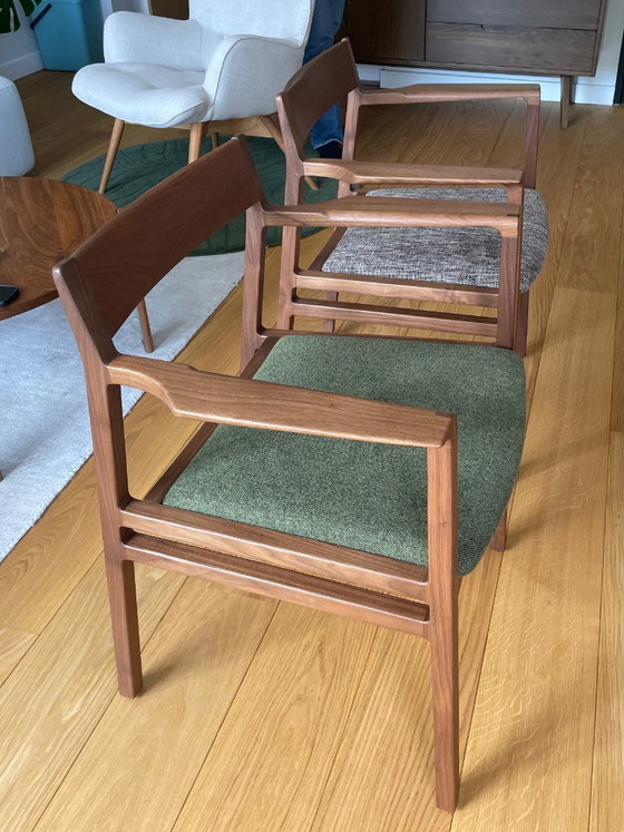 Image 1 of 2 sillones de comedor Formosus Home, nogal