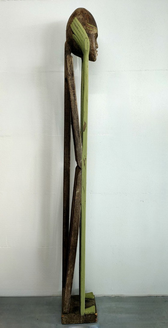 Image 1 of Unique Tribal Art wooden sculpture art object