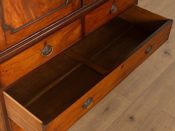 Wäscheschrank aus den 1840er Jahren, viktorianisch, Kleiderschränke, Holz, Braun, Vintage (Foto 11 von 11)