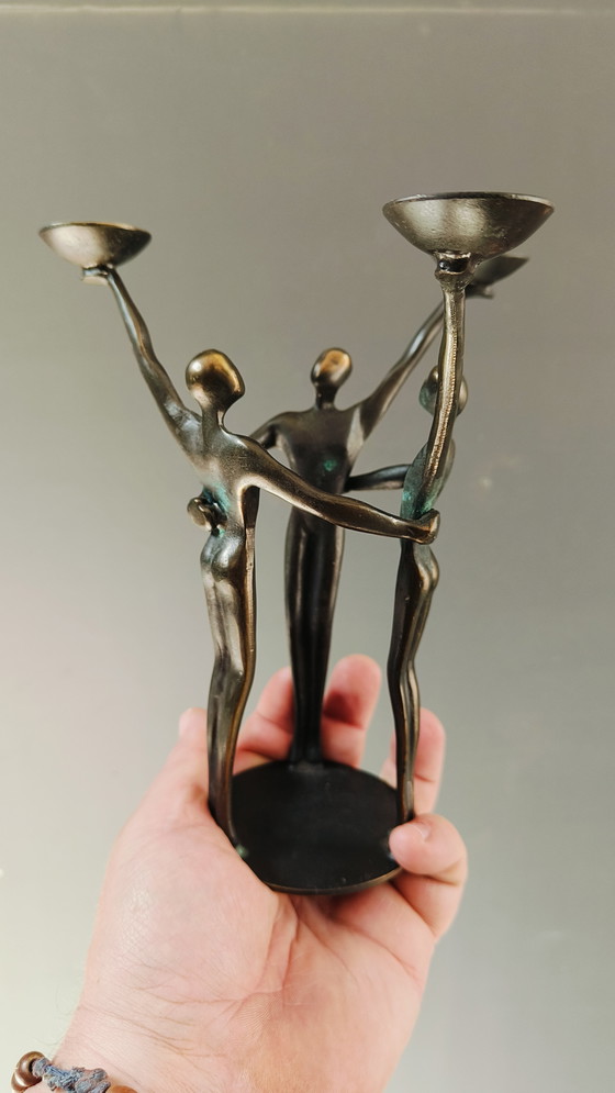 Image 1 of Corry van Ammerlaan Niekerk Statua in bronzo "Spirito di squadra"