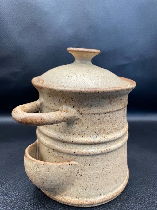 Handmade Vallauris Stoneware Pickle Crock with Side Spigot – servies, Rustic (photo 2 of 5)