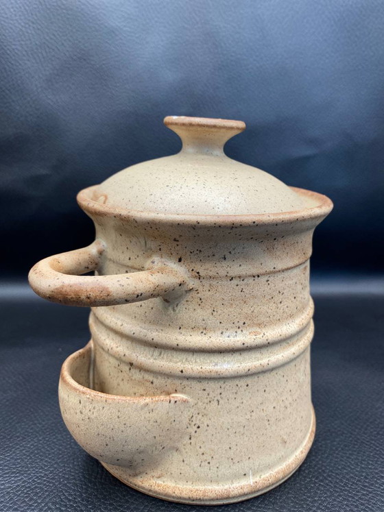 Handmade Vallauris Stoneware Pickle Crock with Side Spigot – Crockery, Rustic (photo 2 of 5)