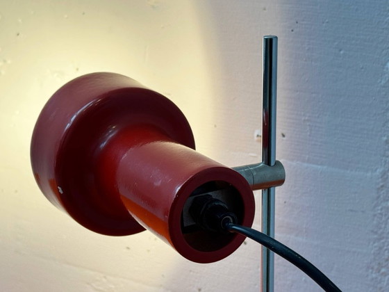 Image 1 of Mid-century red table lamp with spotlight effect, 1970s