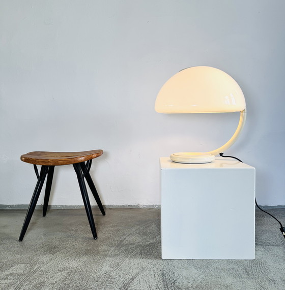 Image 1 of SERPENTE SWIVEL TABLE LAMP BY ELIO MARTINELLI FOR MARTINELLI LUCE, ITALY, 1965