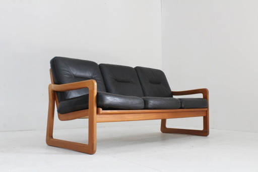 Sofá vintage Mid Century de teca maciza Holstebro MöbelFabrik de los años 60 – 3 5 zitsbanken, Wood