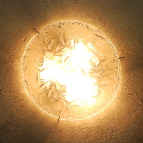 Image 1 of Plafón Kaiser Leuchten de vidrio y latón, años 70