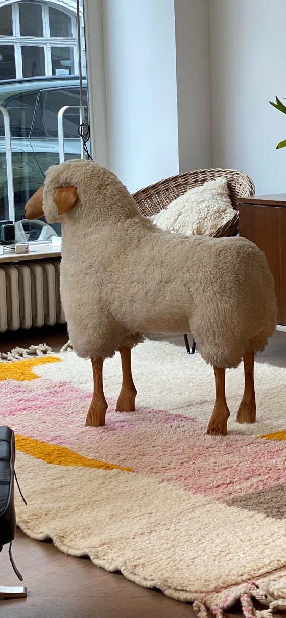 Image 1 of 3x sgabello vintage a forma di pecora Hanns Peter Krafft