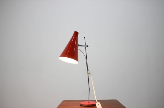 Image 1 of Metallene Tischleuchte von Josef Hurka für Lidokov, Tschechische Republik, 1960er Jahre