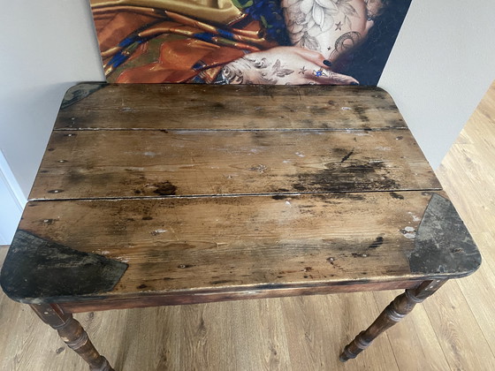 Image 1 of Old antique desk table