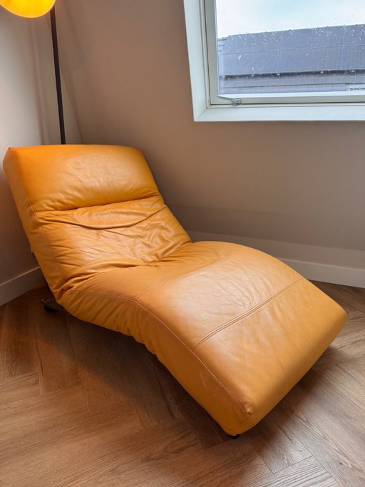 N. Eilersen Fauteuil Geel Leer Jens Juul Lounger