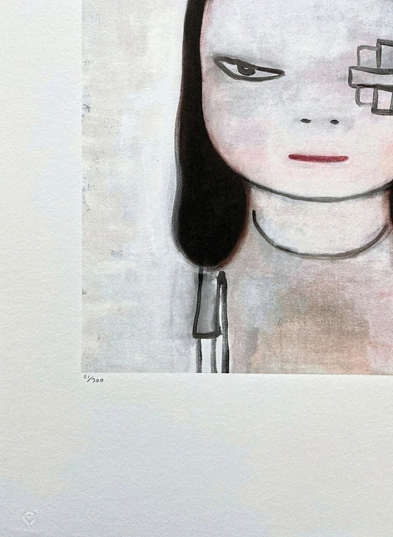 Image 1 of D'après Nara Yoshitomo, Fille au cache-œil, années 1990, Lithographie en édition limitée