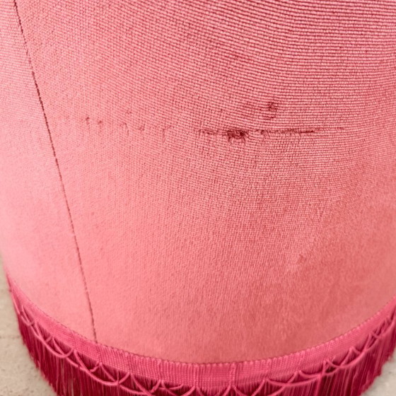 Image 1 of Boudoir-Cocktailsessel aus altrosa Samt