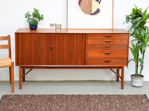 Hvidt & Mølgaard Buffet Danois Teck Midcentury Vintage 60s Commode Buffet