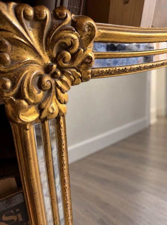 XXL Deknudt Mirror, Glass, Wood, Gold (photo 4 of 8)