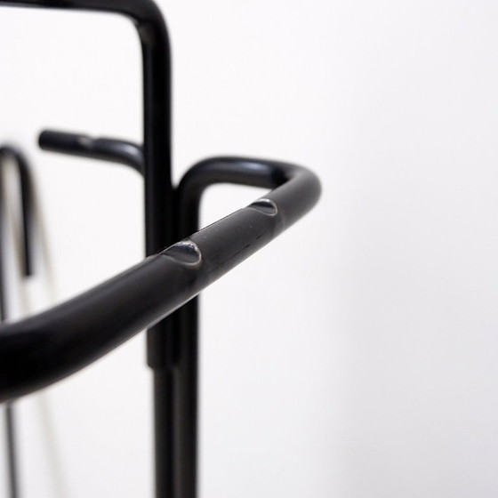 Image 1 of Minimalist Black Metal fire ensemble "Mace-Line" by Ann Maes - 1970s