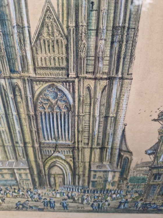 Old Engraving – Antwerp Cathedral – John Coney – Photo frames, Other (photo 6 of 6)