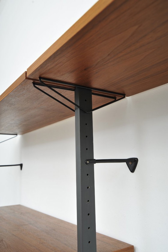 Image 1 of Walnut shelving system by Pira (1960s)