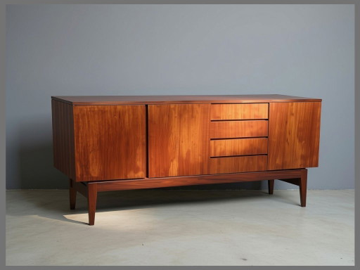 Credenza di metà secolo di Jos De Mey – Belgio, anni '60 – dressoirs, Wood (photo 2 of 11)