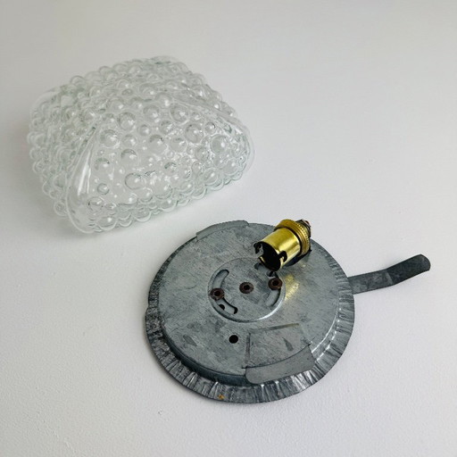 Aplique de pared antiguo de cristal burbuja vintage – wandlampen, Glass (photo 2 of 10)