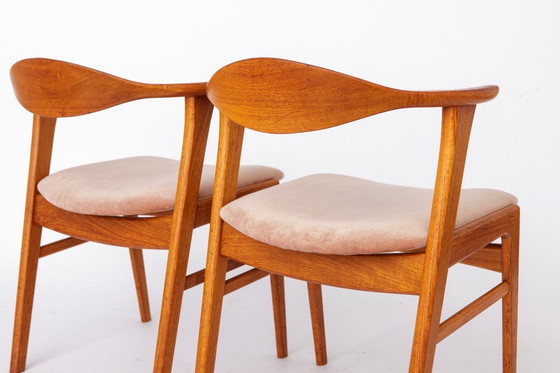 Image 1 of Set of 4 Erik Kirkegaard Chairs Model 49, Danish Mid Century Modern Teak Dining Chairs, 1960s Høng Stolefabrik