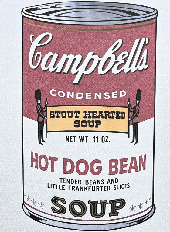 Naar Andy Warhol, Campbell's Soup - Hot Dog Bean, jaren 1980, lithografie – Litho's & Zeefdrukken, Plastic (photo 2 of 7)