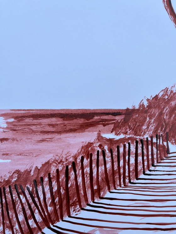 Image 1 of The Coastal Path. Ink by Frédéric Cadiou